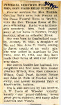 Funeral Services for Mrs. Dan Tabb Held Sunday 9-29-1942