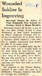 Wounded Soldier is Improving (George H. Staley) 8-18-1944 by Newton Illinois Public Library