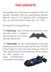Batman's Gadgets by Todd Bruns