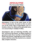 Villain - Apocalypse by Todd Bruns
