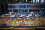 Bolts of Kente Cloth by Booth Library
