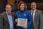Sonya L. Schuette (20 Years of Service), with President Glassman and Jay Gatrell, Vice President for Academic Affairs by Beverly Cruse
