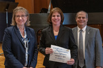 Jennifer L. Sipes (10 Years of Service), with President Glassman and Lynette Drake, Interim Vice President for Student Affairs by Beverly Cruse